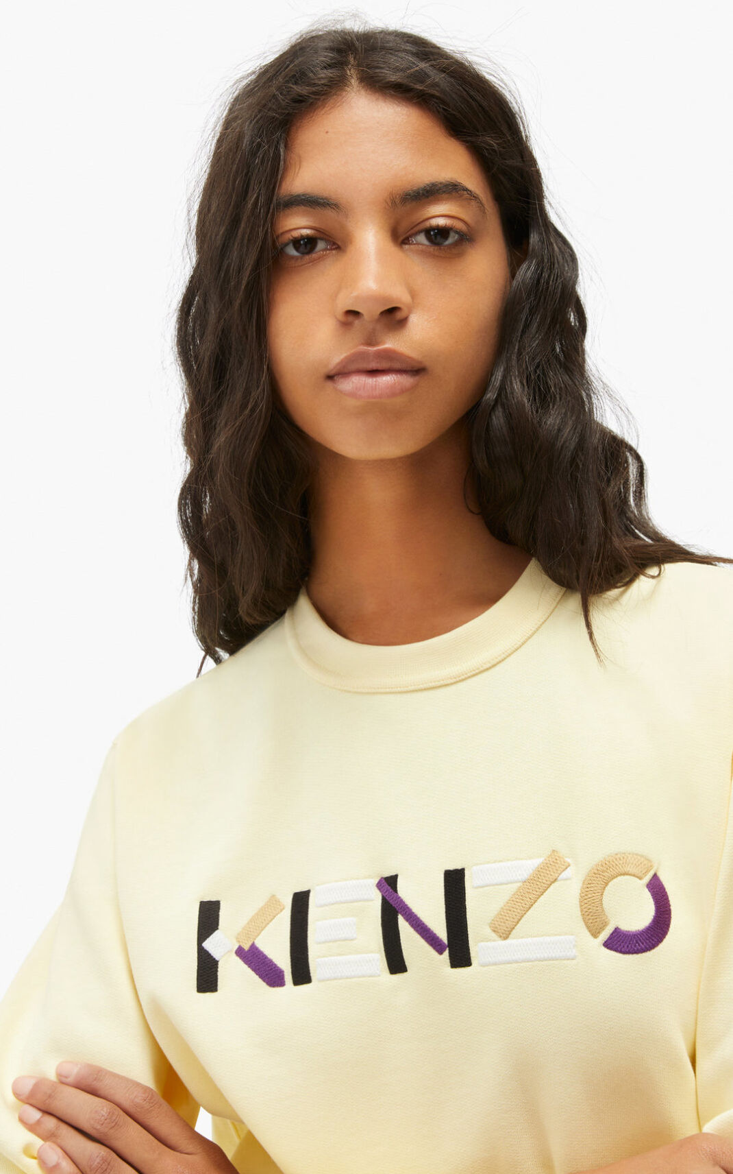 Kenzo Logo Sweatshirt Dame - Hvide DK-720020